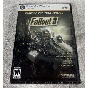 Fallout 3: GAME OF THE YEAR EDITION Brand New Factory Sealed PC Windows Bethesda